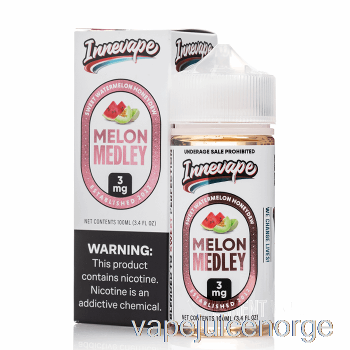 Vape Norge Melon Medley - Innevape E-væsker - 100ml 3mg